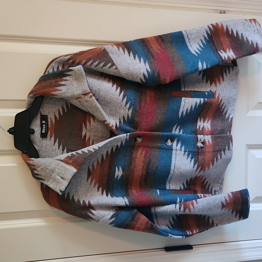 Blue B Collection coat, size small